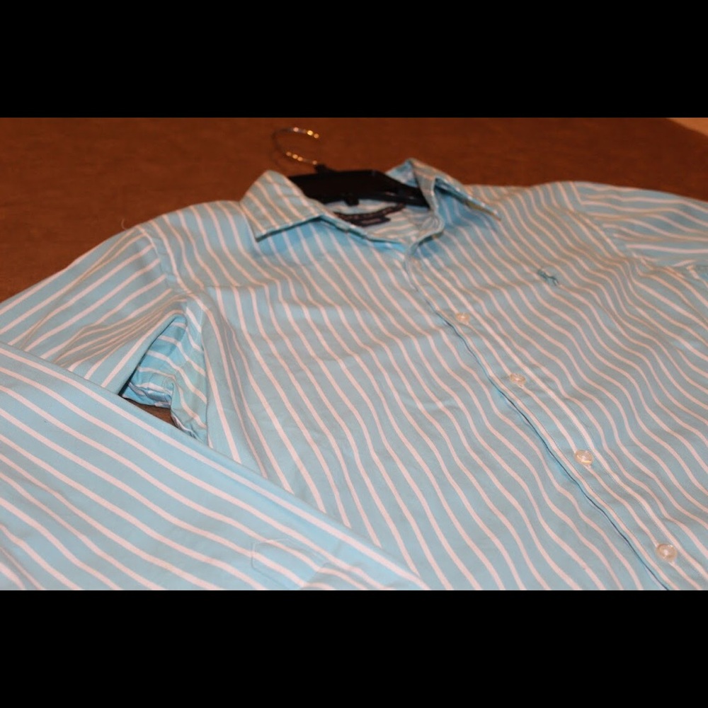 Striped button down